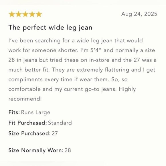 NWT Size 34 - ANTHROPOLOGIE Pilcro Mid-Rise Super-Wide-Leg Jeans (NWT US$ 158) - Picture 8 of 16